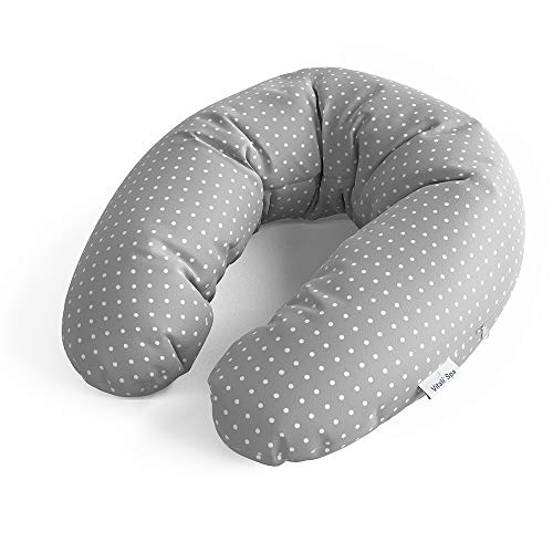 Preisvergleich Produktbild VitaliSpa Stillkissen Lagerungskissen Seitenschläferkissen 180cm Bezug abnehmbar (Frieda, Polyesterfaserflocken Füllung)