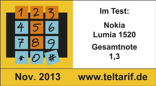 Nokia Lumia 1520 Smartphone (6 Zoll (15,2 cm) Touch-Display, 32 GB Speicher, Windows 8) schwarz