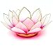 Produktbild Find Something Different Etwas finden verschiedene Light Pink Capiz Shell Lotus Teelichthalter, Bambus, mehrfarbig