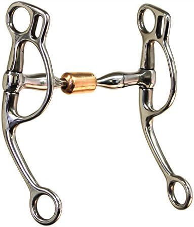 Colorado Saddlery The Copper Roller Training Snaffle Bit, Stainless Steel