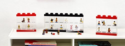 LEGO Batman Minifigur Display Schutzhülle für 16 Minifiguren, stapelbar Container für Wand oder Schreibtisch, schwarz - 3