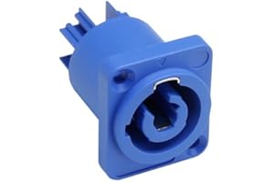 Adam Hall Connectors 7921 - Einbaustecker, Power-In, blau