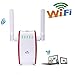 Price comparison product image WiFi Router Repeater Wireless Range Extender Mini AP Router Signal Booster 3 Working modes Wireless-N (2,4 GHz)300 Mbps IEEE802.11n/g/b with WPS (Red)
