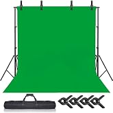 Lens Chromakey - Green Screen - Greenbox Yeşil Fon Perde (2X2 M) + Fon Standı Yeşil