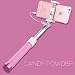 Produktbild l&zr Selfie Stick für Android/iPhone 6/6s/6 Plus Schwarzfalte Fernbedienung Mini Ohne App Keine Batterien, Pink, 16cm