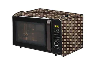 The Furnishing Tree Microwave Oven Cover for Borosil Prima 30 Liter 1500 Watt Convection Oven Toaster Griller (OTG) Basketweave Pattern Brown