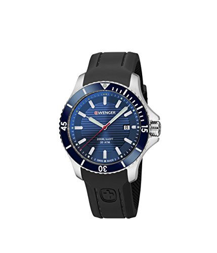 Wenger Wenger Seaforce 01.0643.119 - Reloj de pulsera unisex, Azul/Negro