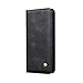 Price comparison product image For iPhone XR Case Luxury Genuine Leather Case Wallet Stand Flip Cover Skin with Card Slot Phone Cover for Apple iPhone XR 6.1 inch (Black)