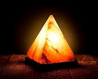 RUDRA UNIVERSE Himalaya Rock Salt Lamp (Pyramid Shape) For Welleness