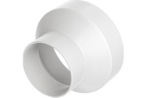 Hon&Guan Riduttore da 150mm a 100mm per Tubo di Ventilazione, Adattatore per Riduzione di Tubo 150 100 Riduttori per Condizionatori Riduttore per Cappa Cucina Aspirante