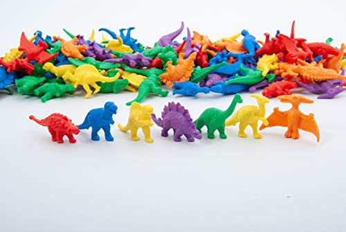 edx education 53082 Conjunto de figuritas de dinosaurios para contar, 128 unidades