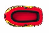 barcas hinchables de pesca Barco hinchable Intex Explorer Pro 200 y medidas: 196 x 102 x 33 cm está diseñado para 2 personas: 1 adulto y 1 niño. Soporta un peso máximo de 120 kg