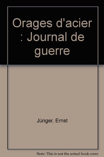 couverture de : Orages d'acier