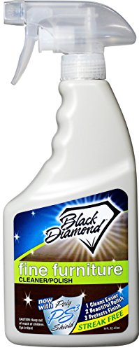 Fine muebles limpiador y abrillantador: añadir un hermoso brillo en spray para tus muebles y armarios de madera. Por diamante negro Stoneworks.