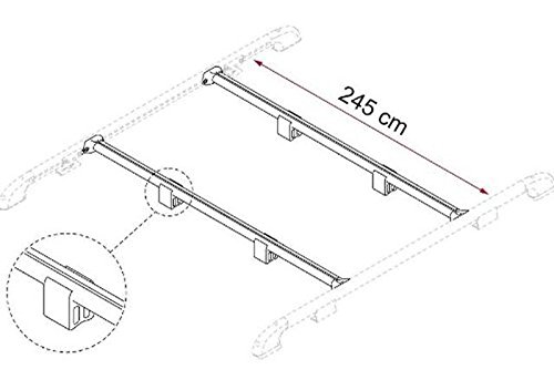 Preisvergleich Produktbild Fiamma 98655075 Gepäckträger Fixing Bar Rail
