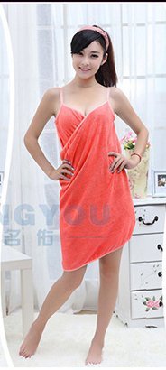 Top Duschtuch, Tezoo Sexy Wearable Weich Saugfähig Microfaser Handtuch Badetuch Bademantel Spa Strand Schwimmen Sport Mädchen Damen Verschiedene Farben 155 x 70cm Rot