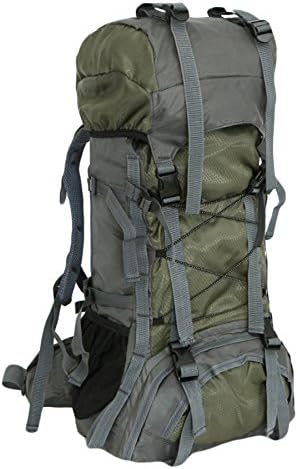 Hiking Climbing Rucksack For Women 60LOutdoor Shoulder Sports Bag Waterproof Oxford Mountaineering Bag,Gray2-OneSize