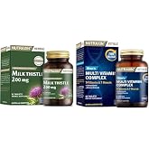 Nutraxin Herbal Milk Thistle 60 Tablet Food Supplement and Nutraxin Men's Multi Vitamin Complex 60 Tablet Food Supplement