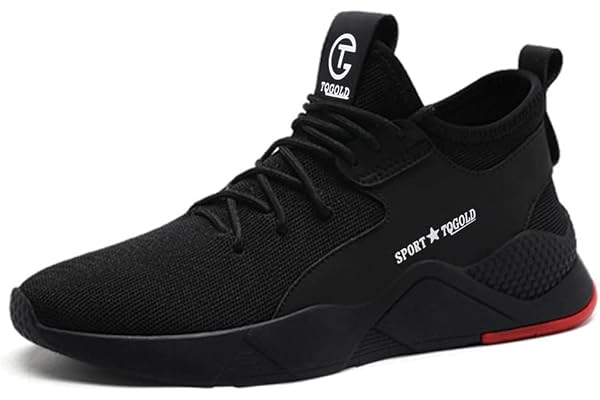 TQGOLD Chaussures de sécurité pour Hommes/Femmes, Bout en Acier, Baskets légères, Respirantes, pour randonnée, Marche, Sport
