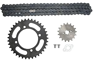 Kedjedrevsats, 420 Kedja 155 Mm 37T Fram 420 17T Bakdrev Universal för Till Dirt Mini Bikes ATV Go Kart