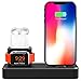 Produktbild YUYOUG 3 in1 Tragbarer Ladestation Station Dock Holder für iPhone für Apple Watch für Airpods (Schwarz)