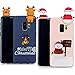 Produktbild YKTO Hülle Samsung Galaxy S9 Case 2018 5.8 Zoll 3D Weihnachten Handyhülle [2 Stück] Stoßfest Weich Silikon Schutzhülle Weihnachten Motiv Handytasche für SamsungS9 Paar Telefonkasten