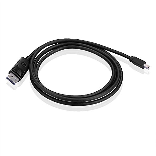 SIENOC Mini DP Displayport auf zu to Displayport DP Kabel Stecker 1,8 m schwarz für MacBook Pro Air iMac, Mac Mini und Mac Pro-Desktops - 2