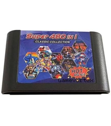 Gamevortex Super Cartridge 218 in 1 Multi Games Cartridge for Sega