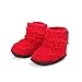 Malloom® Lovely High-top Tall Boots Shoes Comfortable for 3-12 months baby (Red)