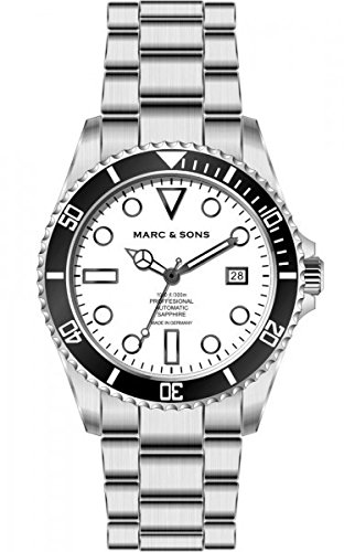 MARC & SONS Professional Automatik Taucheruhr, BGW9, Diver Watch - MSD-044-W MARC & SONS Professional Automatik Taucheruhr, BGW9, Diver Watch - MSD-044-W