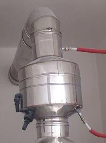 1 PZ ABBATTITORE FUMI FUMO AD ACQUA PER FORNO A LEGNA PIZZERIA ACCIAIO INOX  NOVITA - Climat