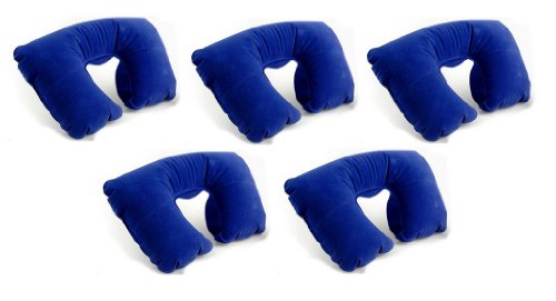 Preisvergleich Produktbild Reiseziele aufblasbares Reise Hals pillow- Set von 5