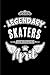 Produktbild Legendary Skaters are born in April: Blank Lined 6x9  Figure, Ice, Roller, In Line Skating / Skateboarding Journal/Notebooks as Birthday or any special occasion Gift for Skaters who are born in April.