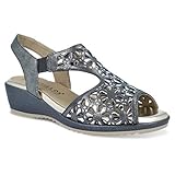 sandalias pitillos 2018  Sandalia Piel Marley Marca PITILLOS, Color Gris, Suela Poliuretano - 5510-907 (39 EU, Gris)
