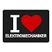 Produktbild Mousepad Classic I Love Elektromechaniker schwarz