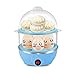 Produktbild Doppelschicht Eierkocher Steamer Electric Poacher Frühstück Gekochte Eier Klar Bis 14Egg,Blue