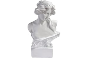 PIGPIGFLY Dea Della Mitologia Greca,Statua Busto in Resina,Decorazioni per Ufficio,Figure Decorative, Statuette Decorative Casa, Soggiorno Decorativo Moderno da Appoggiare