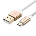 Produktbild UGREEN Micro USB Kabel 0.5m Ladekabel Datenkabel 2A für Android Smartphones, Samsung, LG, Motorola, HTC, Sony, Xiaomi, Huawei, Lenovo, PS4, Xbox usw Golden, Lebenslange Garantie