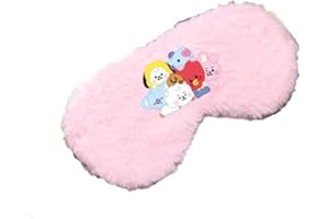 SCISSH BTS BT21 - Máscara de ojos de felpa para dormir, serie bebé, máscara de ojos opaca K-pop de apoyo (colectivo)