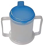 Life Healthcare Drinking Cup for Disabled Adults with Easygrip Handles AntiSplash Spout and Travel Lid