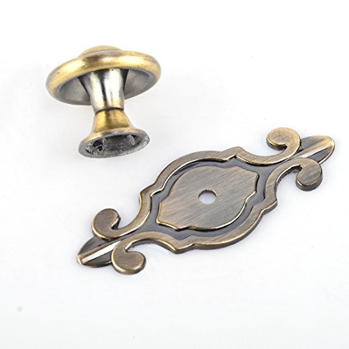 WOLFBUSH 6PCs Vintage-Stil Kabinett Knöpfe Kleiderschrank Zink-Legierung Tür ziehen und Griff ziehen Möbelknopf - 3