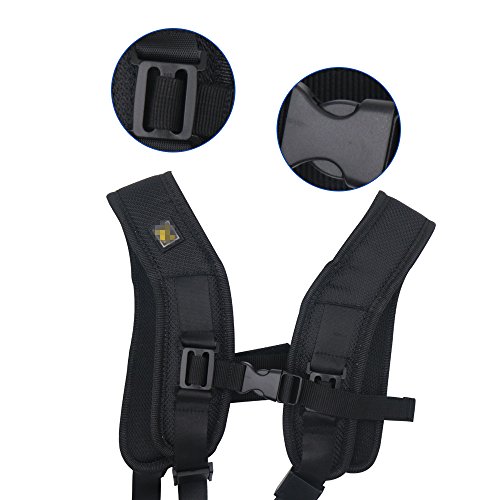 Galopar Cam  ra Ceinture Double double sangle d   paule Holster pour DSLR Canon Nikon Sony