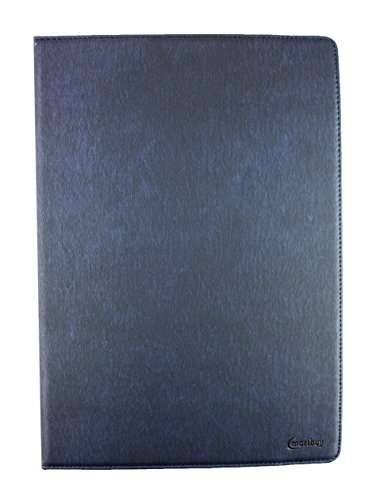 Emartbuy® Teclast Tbook 16 Pro Tablet PC 11.6 Zoll Universal ( 11 – 12.5 Zoll ) Dark Blau PU Leder Multi Angle Exekutiv Folio Mappen Kasten Grau Innenraum mit Kartensteckplätze + Eingabestift - 2