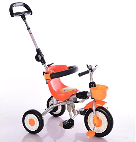 Preisvergleich Produktbild MASLEID Kinder Dreirad Klappkinderwagen Kinderfahrradpedal , orange