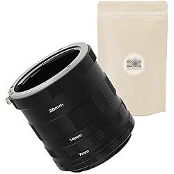 Ai F Juego de 5 tubos de extensión para caja Nikon (montura F) Metal 100% tubos Macro macrofotografía Compatible con todas las montura Nikon F Dont D810 D800 D800E D750 D700 D600 D3 X D4 D7200 D7100 D7000 D5500 D5300 D5200 D5100 D5000 D3300 D3200 D3100 D3000 D300S D300 D200 D100 D90 D80 D70 D70s D60 D50 D40 D40 X D3 D3S D2H D2Hs D2 X s D1 D1 X D1H F FM FE Fa El EM FG etc... – adaptout marca francesa