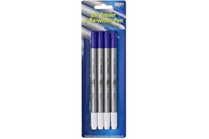 Tiger washable blue ink eraser and permanent blue re-writer - pack of 4 pens