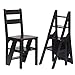 Produktbild IAIZI Treppenhaus-Hocker 4-Tier-Stufenleiter Klapphocker Haushaltsholz-Hocker Multifunktions-Klappleiter-Stuhl Küchen-Schritt-Hocker (Farbe : A)