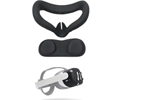 SKINGHONG Zubehör kompatibel mit Oculus Quest 2 VR Headset (3 in 1 Objektiv Gesichts Schutzhülle Set)