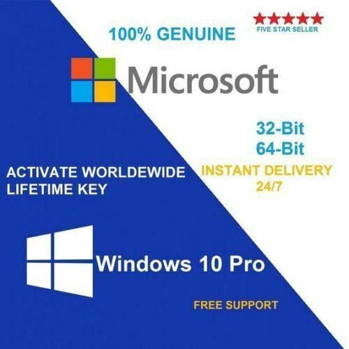 Preisvergleich Produktbild INSTANT WINDOWS 10 PROFESSIONAL PRO 32 / 64 BIT GENUINE ACTIVATION KEY LICENSE