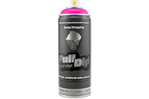 AutoFullCar Full Dip Spray Fluor 400 ml | Vinilo líquido Aerosol Pintura Coche Moto Bici Llanta (Rosa Fluor)